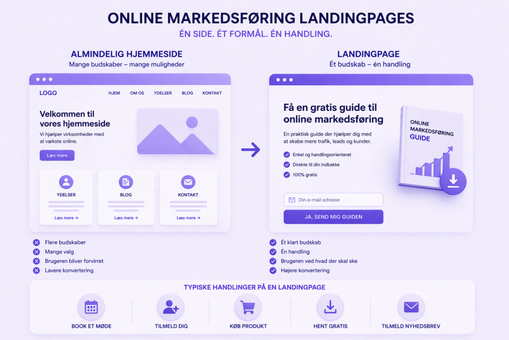 Hvad er online markedsføring landingpages