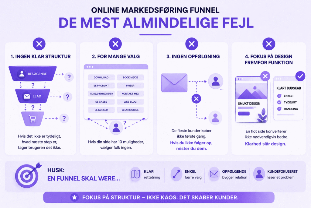 Online markedsføring funnel - De mest almindelige fejl