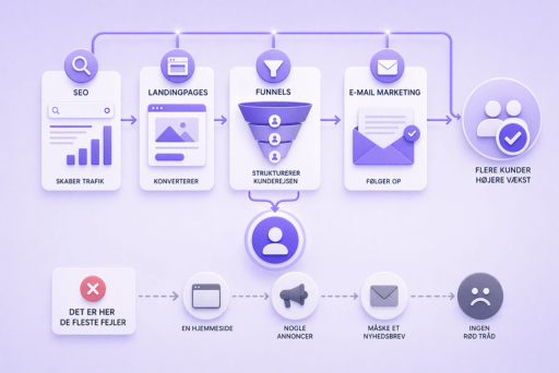 Online markedsføring med en samlet strategi 