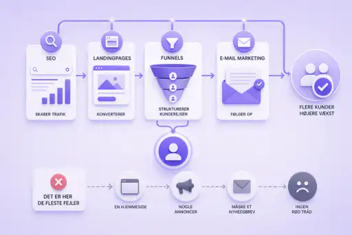 Online markedsføring med en samlet strategi