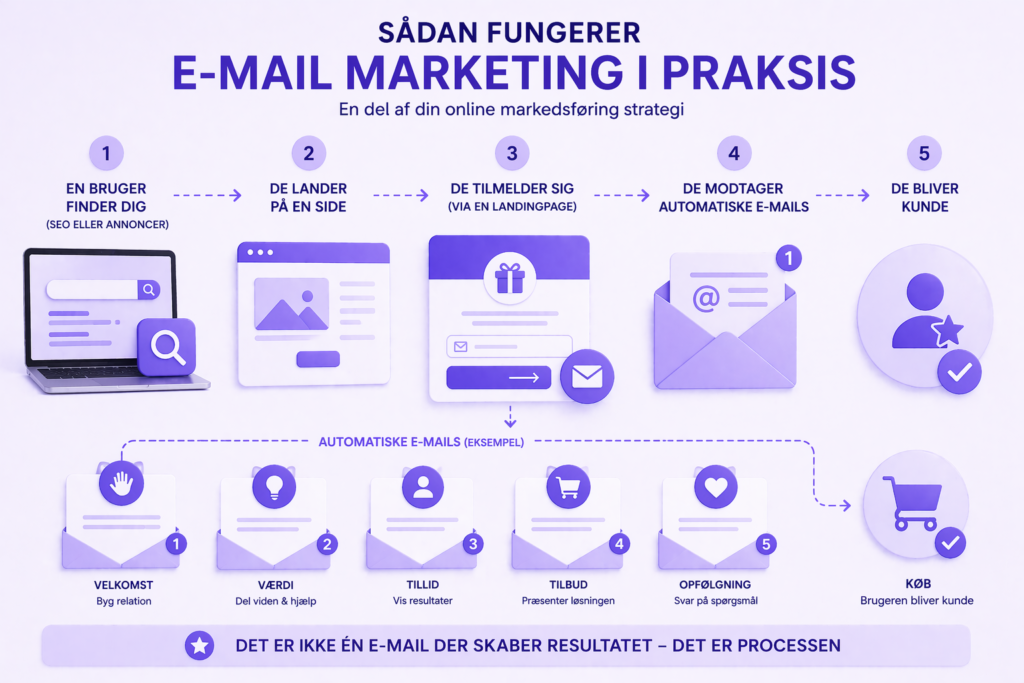 Sådan fungerer online markedsføring e-mail marketing i praksis