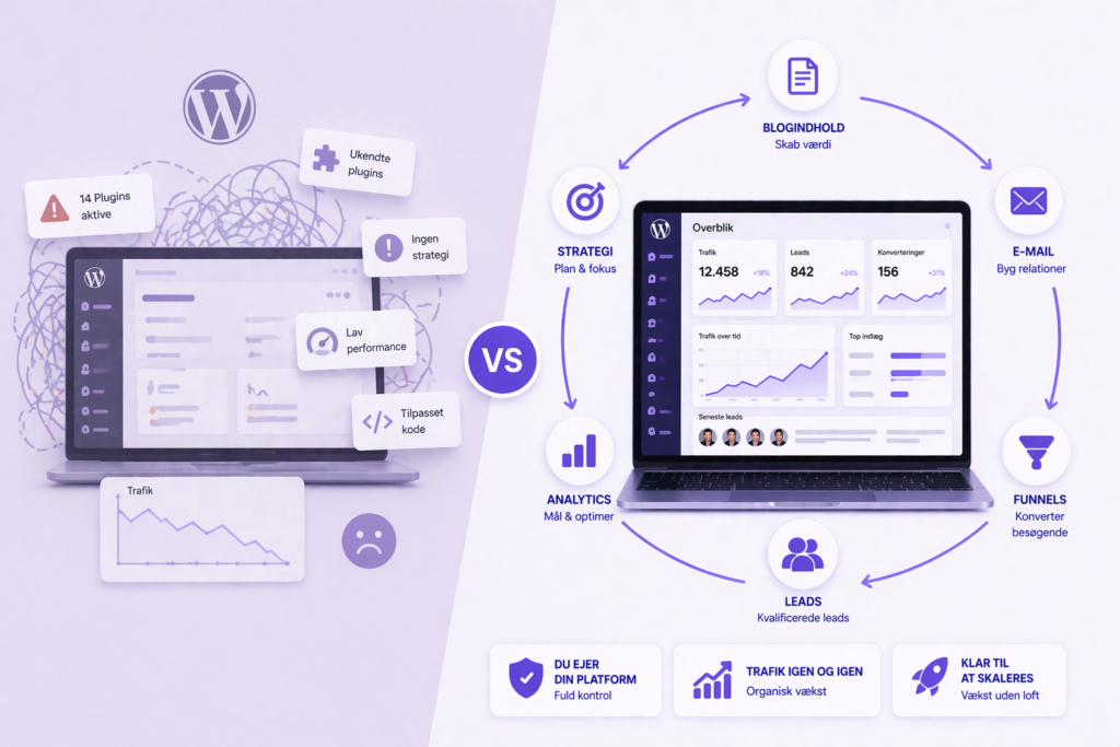 Typiske fejl med WordPress til online markedsføring