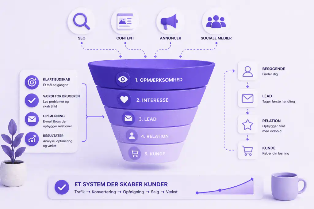 online markedsføring funnel - hvordan det fungerer i prakis