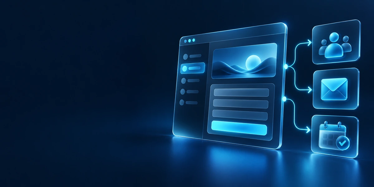 Landingpages til online markedsføring med en tydelig formular og forbundet opfølgning.