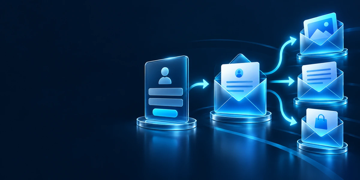 E-mailmarketingstrategi med tilmelding, velkomstmail og relevant opfølgning.